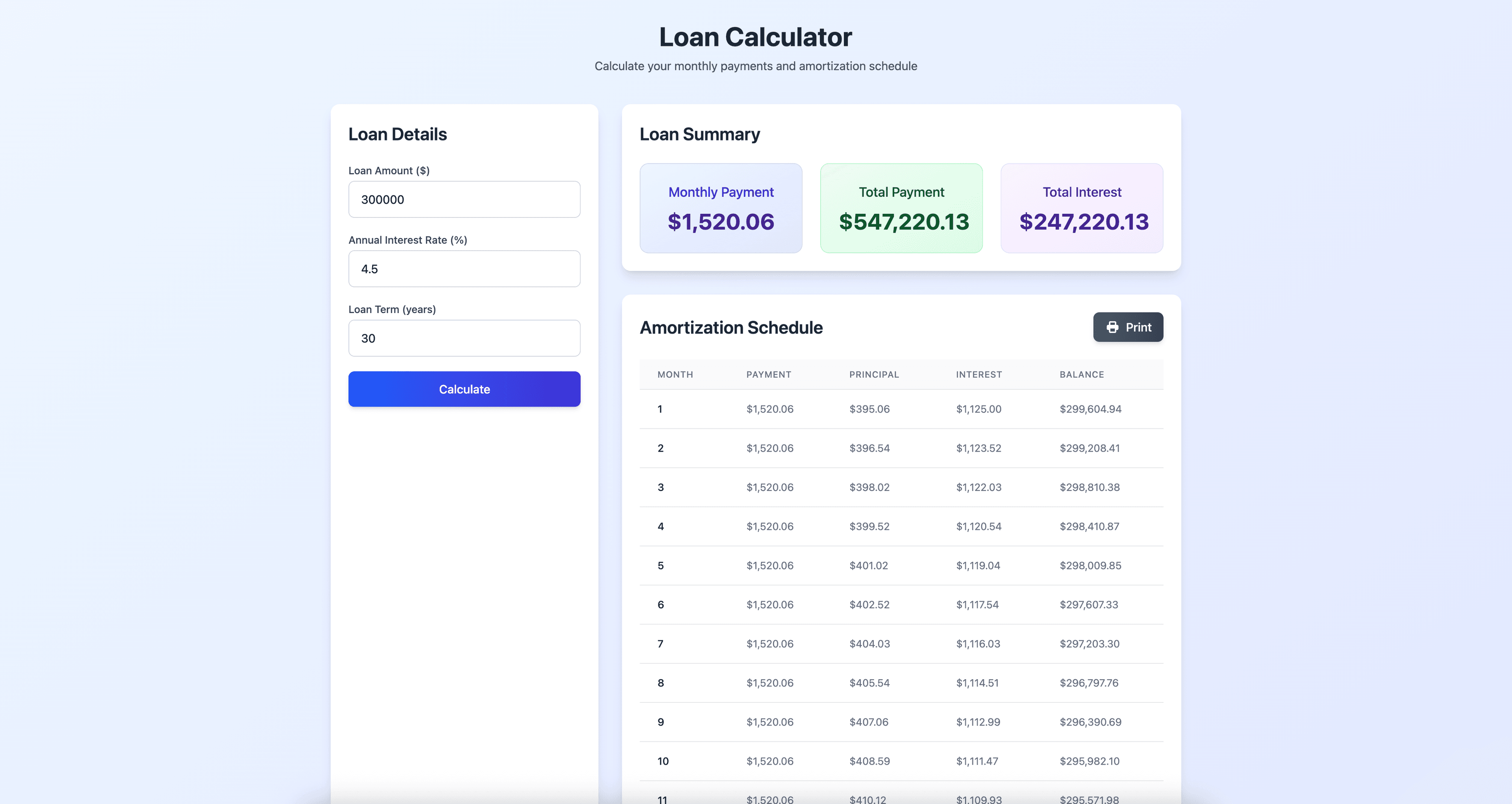 Loan Calculator